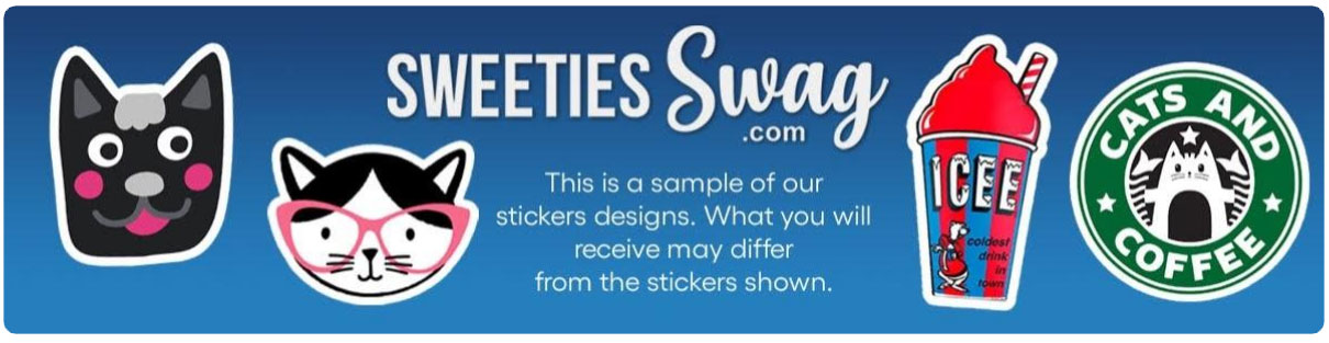 Sign up for FREE Laptop and Water Bottle Stickers from SweetiesSwag.com
